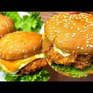 CHICKEN ZINGER BURGER WITH CHEESE